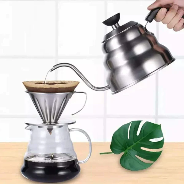 1.2L stainless steel coffee pot - Image 2