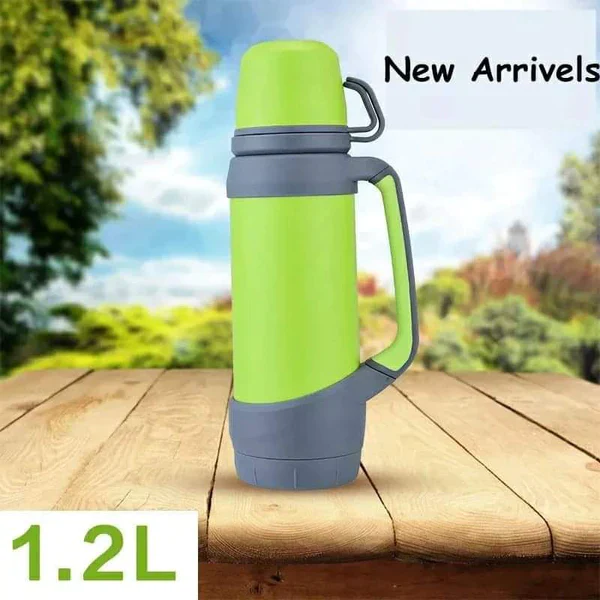 Double cap vacuum Flask 1.2Litres - Image 4