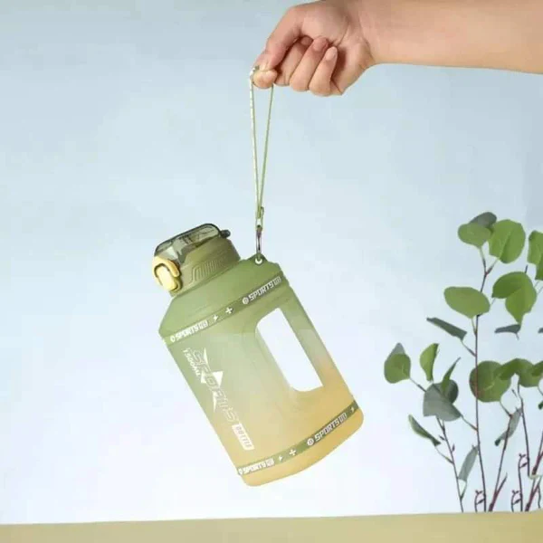 Handled Motivational Water Bottle with a Straw 1.5L - Image 2