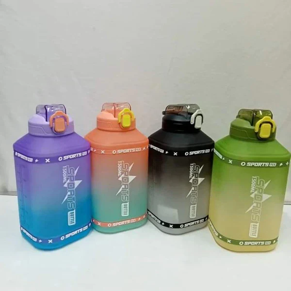 Handled Motivational Water Bottle with a Straw 1.5L - Image 4