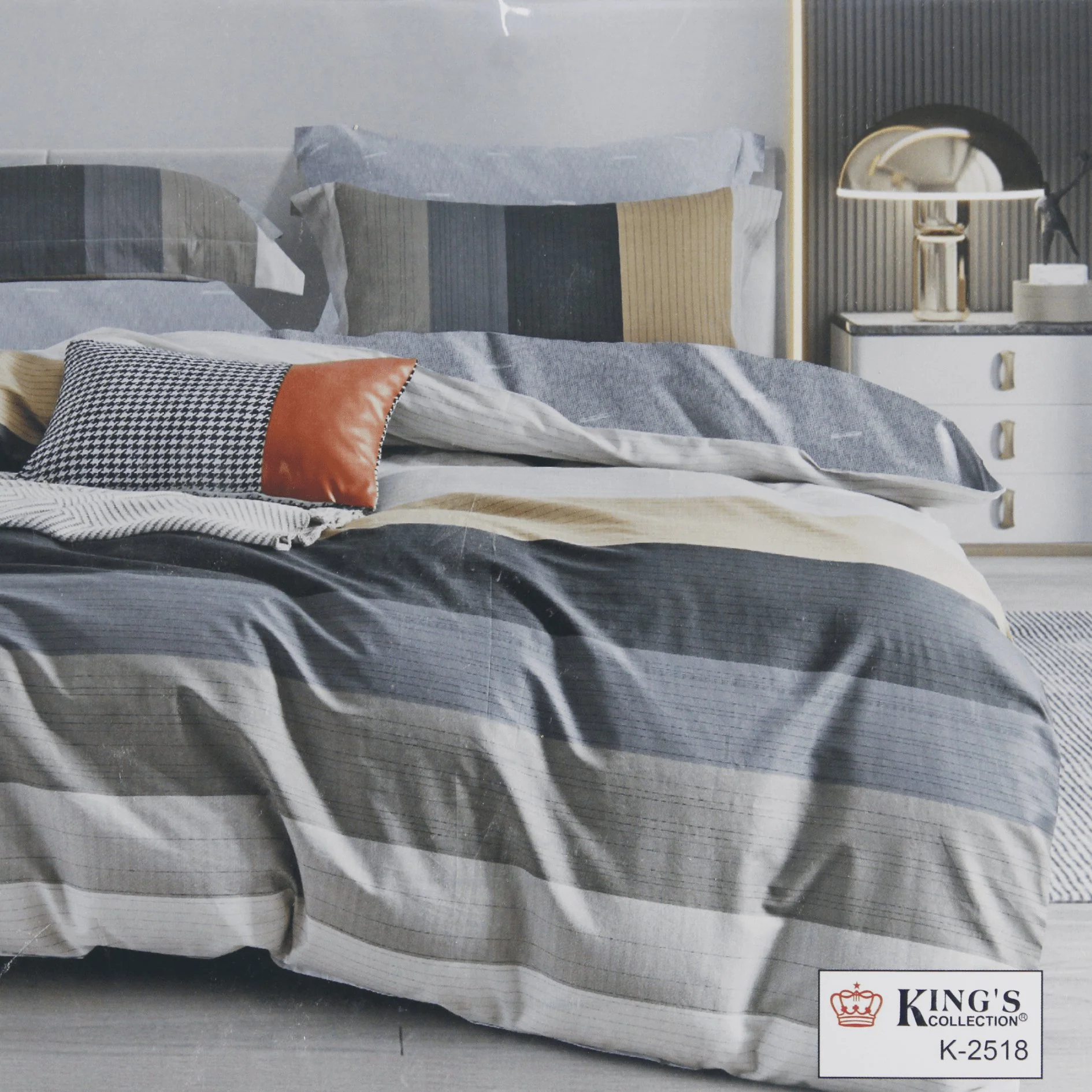 100% King Size Bedding Set Bedsheet and Quilt cover– Duvet Cover 259x220cm, Flat Sheet 279x289cm & 2 Pillowcases - Image 10