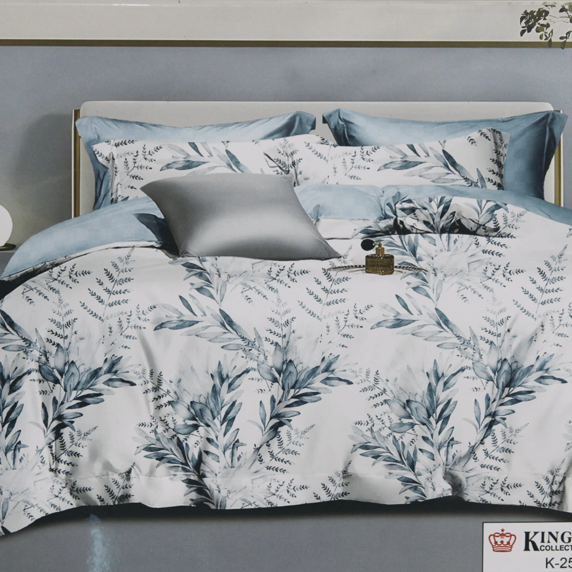 100% King Size Bedding Set Bedsheet and Quilt cover– Duvet Cover 259x220cm, Flat Sheet 279x289cm & 2 Pillowcases - Image 2