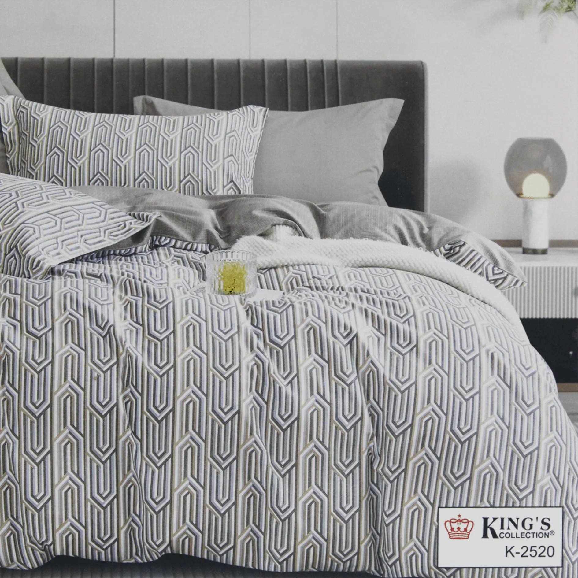 100% King Size Bedding Set Bedsheet and Quilt cover– Duvet Cover 259x220cm, Flat Sheet 279x289cm & 2 Pillowcases - Image 6