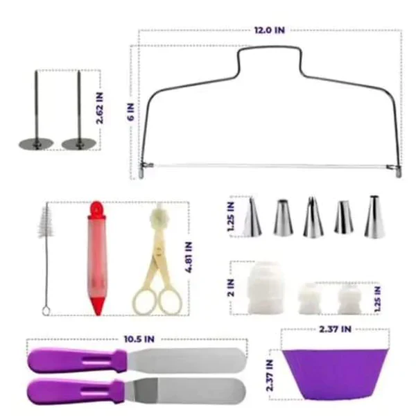 BAKING & CAKE DECORATING TOOLS SET 106 PCS - Image 6