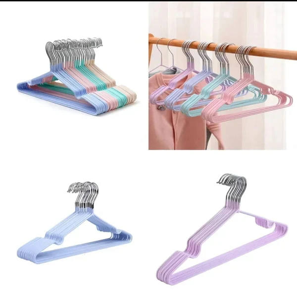 10pcs Metallic clothes hangers - Image 3
