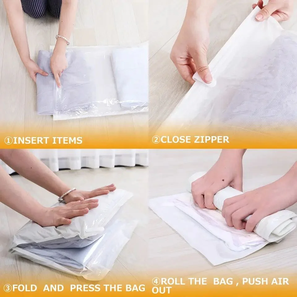 10pcs Travel Cloth Organizer, Travel Space Saver Compression Storage Bag - Image 4