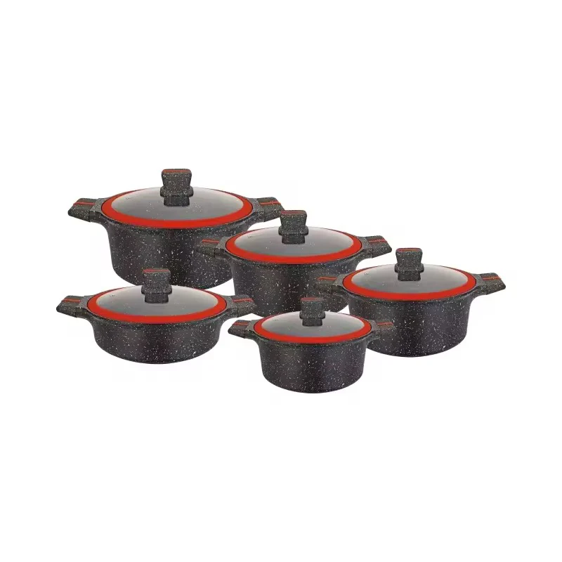 10Pcs UccLife Granite Cookware Set With Induction Base - Image 2