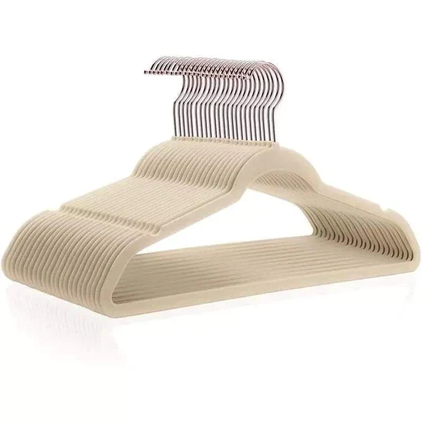 10pcs Velvet Clothes Hangers | Non-Slip Slim Closet Hangers for Wardrobe Storage - Image 3