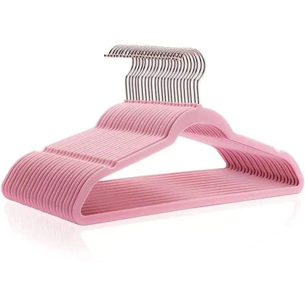 10pcs Velvet Clothes Hangers | Non-Slip Slim Closet Hangers for Wardrobe Storage - Image 5