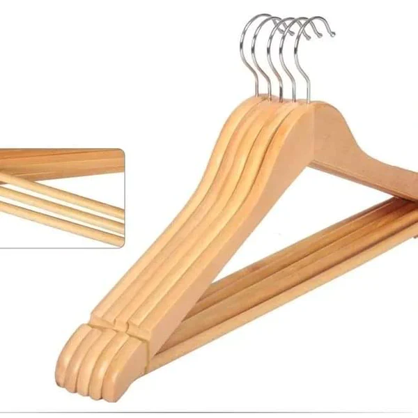 Premium Wooden Clothes Hangers – Heavy Duty Closet Organizers - Image 4
