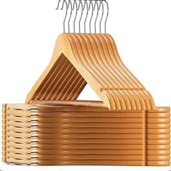 Premium Wooden Clothes Hangers – Heavy Duty Closet Organizers - Image 6