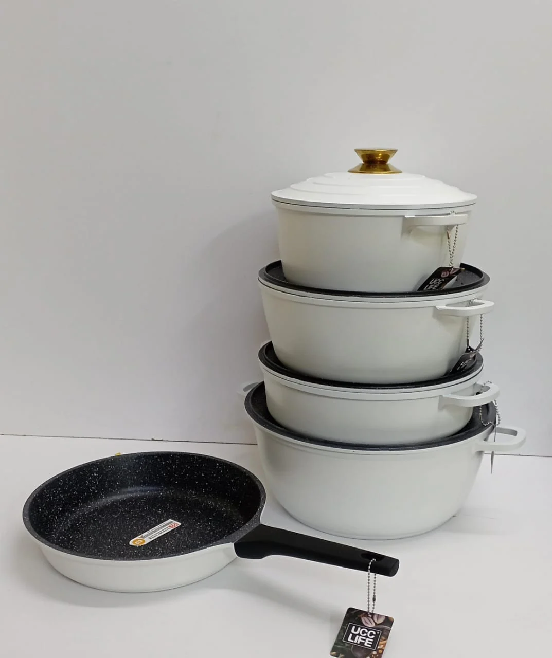 UccLife 11pcs Non-Stick Cookware Set | Pots & Pans Set - Image 2