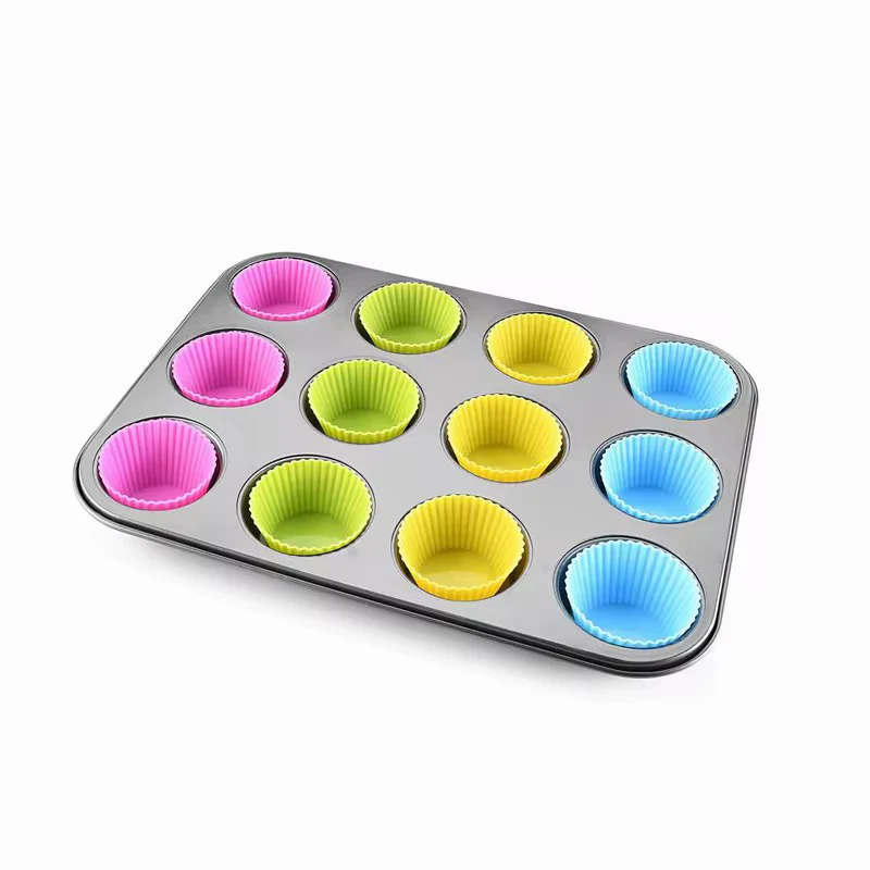 12-Cup Muffin Pan | Non-Stick Carbon Steel Cupcake Baking Tray in Kenya - Image 2