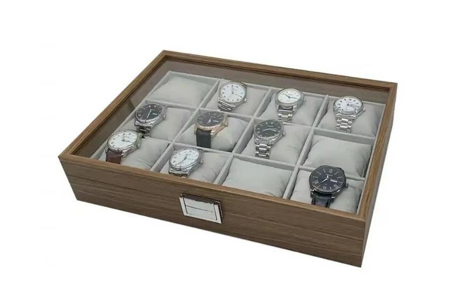 12pc Wooden Watch  Organizer - Image 2