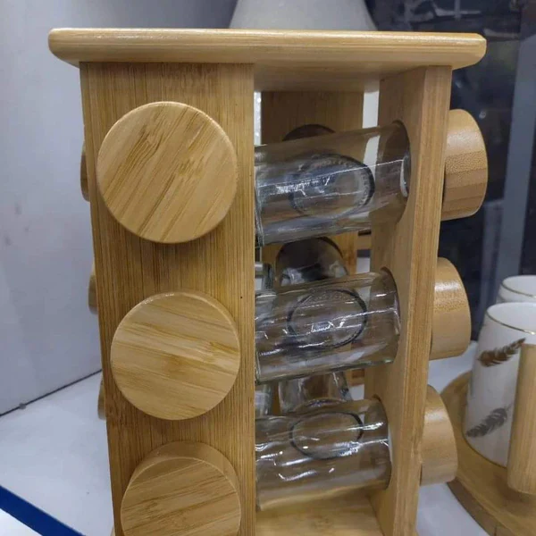 Bamboo Spice Rack 12pcs - Image 4