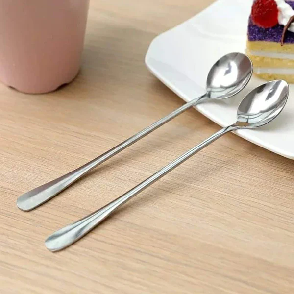 Long Honey Tea Spoons 6pcs - Image 2