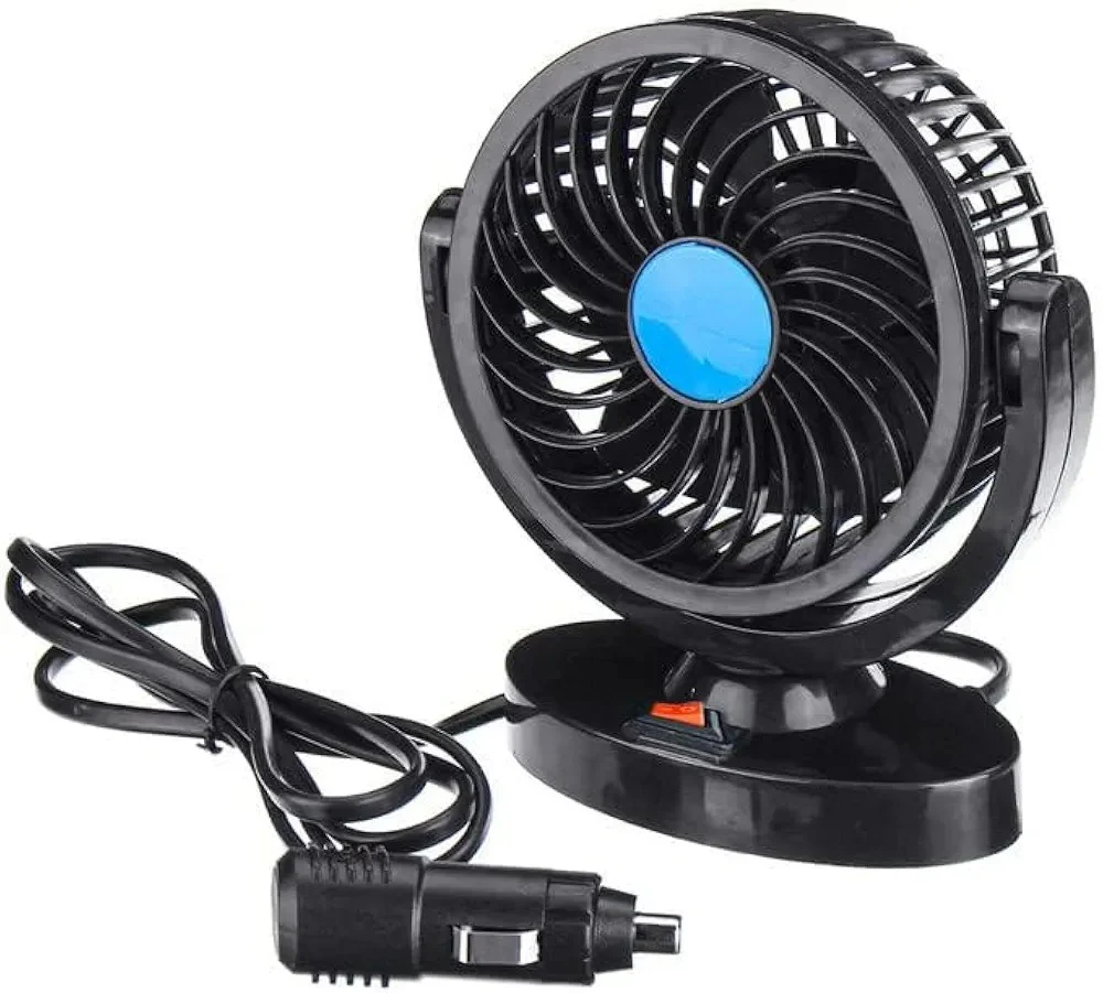 12V DC Electric Car Single Head Fan - Image 3