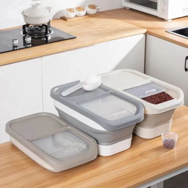 14 litres Collapsible Cereals Rice Storage Container - Image 2