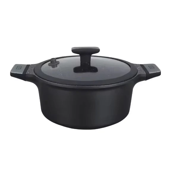 14Pcs Granite Coookware Set Die-Cast Aluminium Pan NonStick Casserole Silicone Lid - Image 3