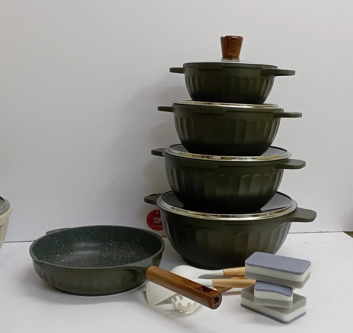 15PCS GRANITE COATING KITCHEN COOKWARE SET - Image 3
