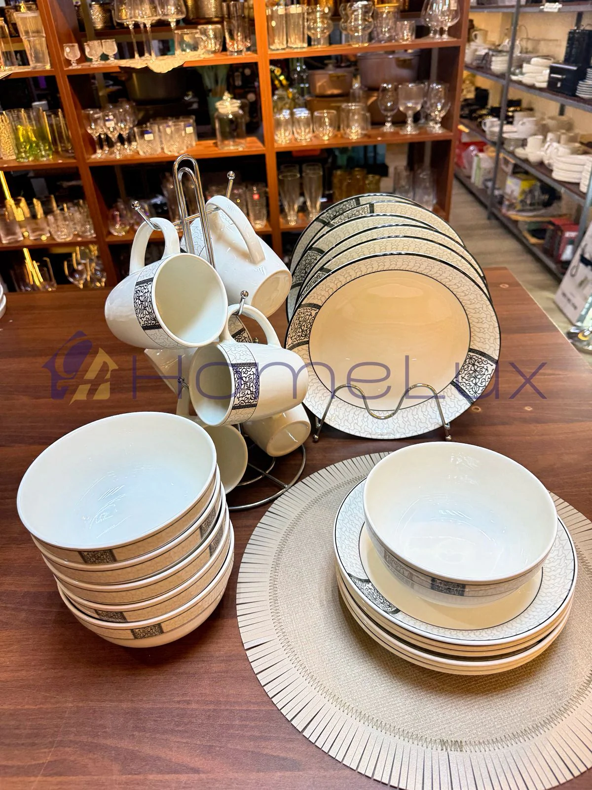16-Piece Elegant Ceramic Dinner Set | Plates, Bowls & Cups Dining Set for 4 - Image 13