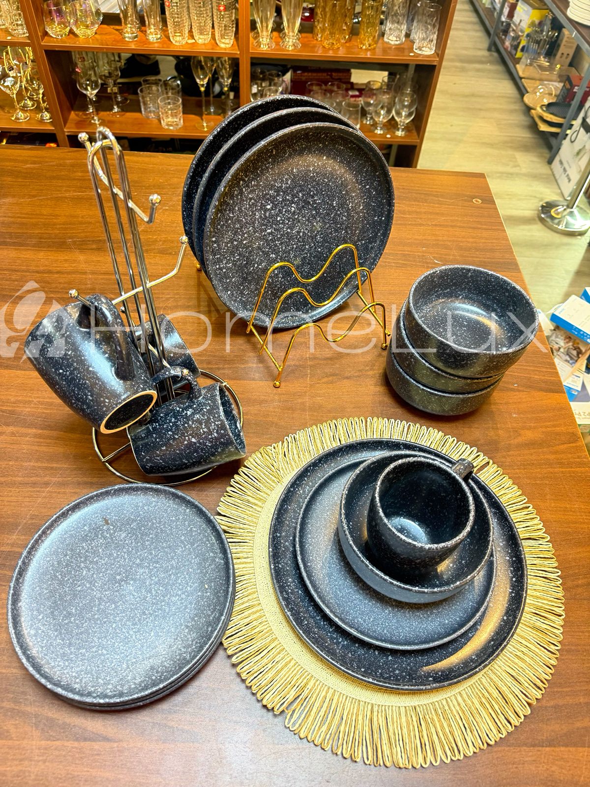 16-Piece Elegant Ceramic Dinner Set | Plates, Bowls & Cups Dining Set for 4 - Image 2