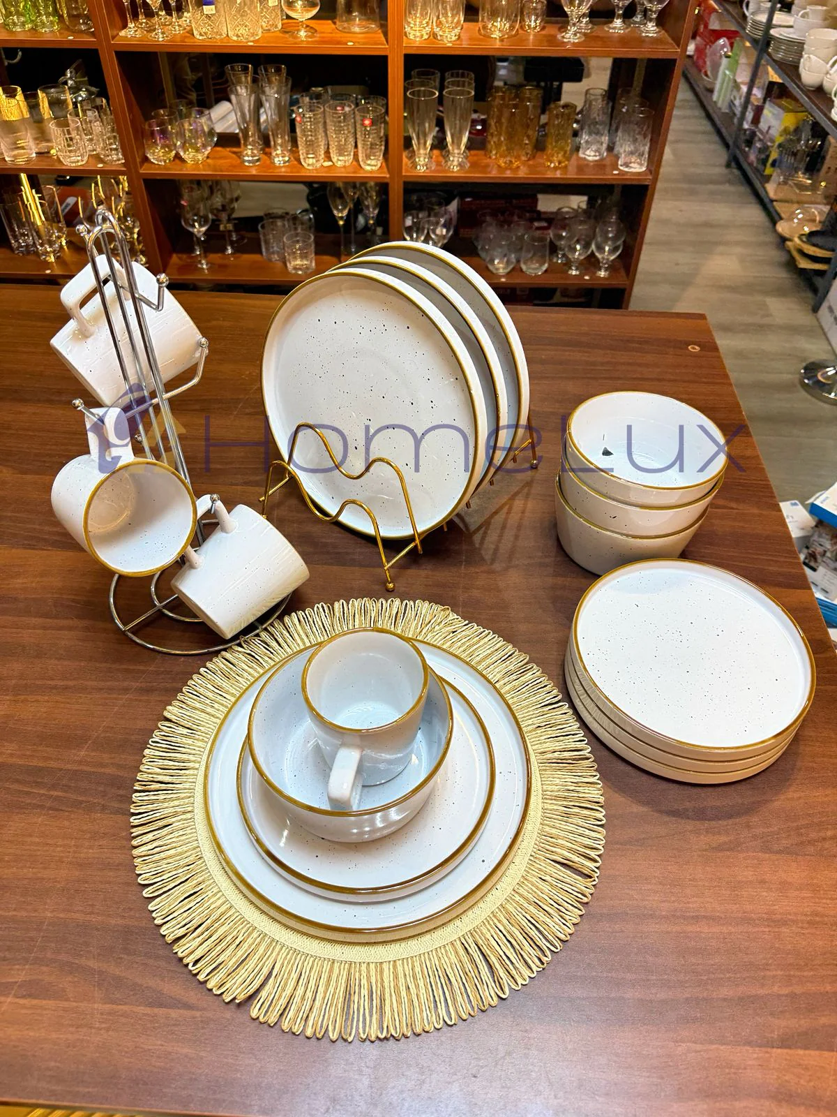16-Piece Elegant Ceramic Dinner Set | Plates, Bowls & Cups Dining Set for 4 - Image 7