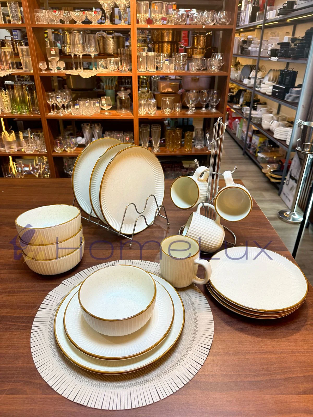 16-Piece Elegant Ceramic Dinner Set | Plates, Bowls & Cups Dining Set for 4 - Image 9