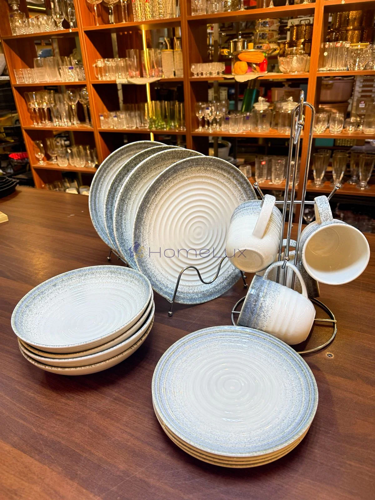 16pcs / 24pcs Ceramic Dinner Set – Plates, Bowls & Cups - Image 3