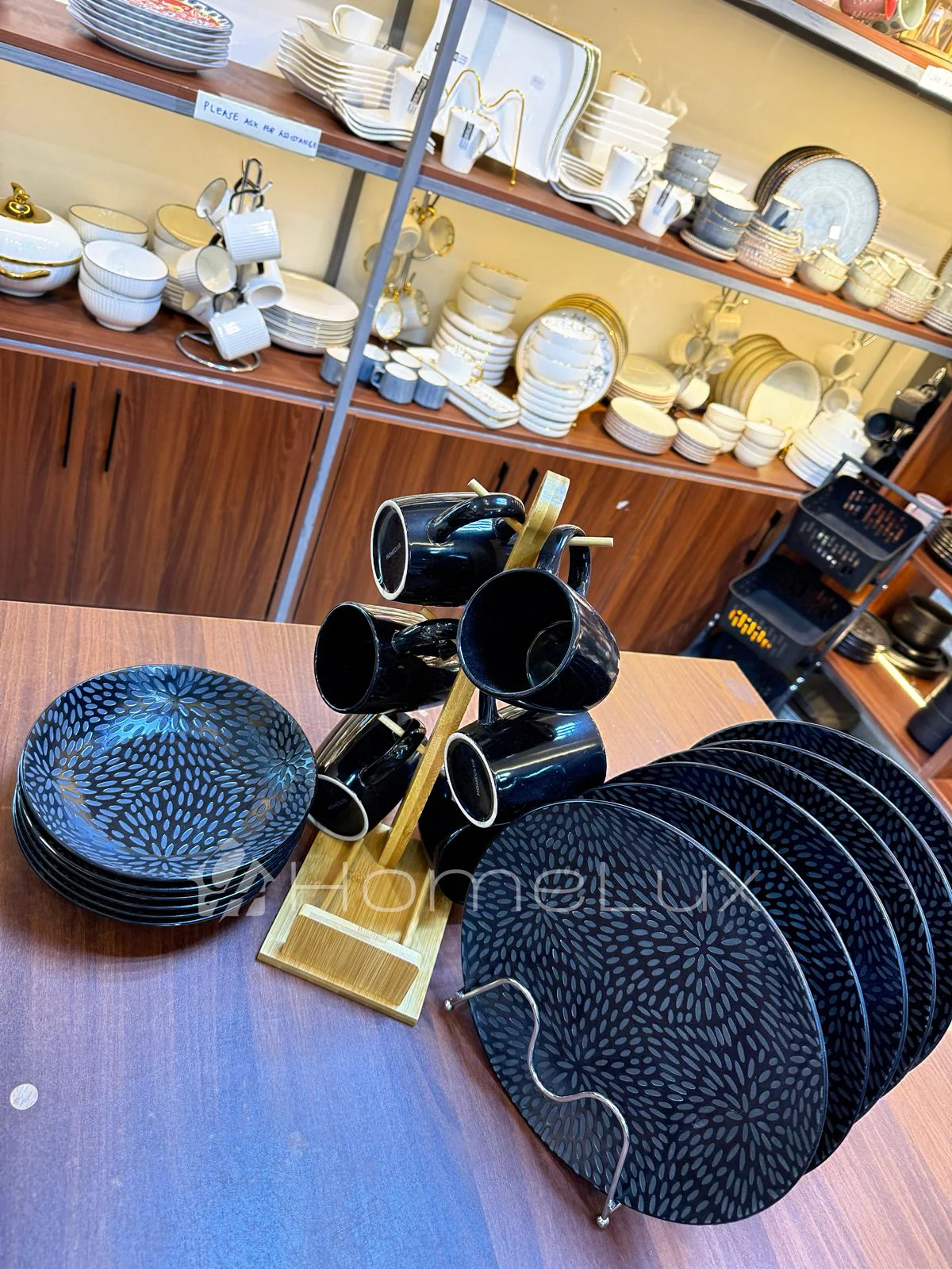 16pcs Japanese Ceramic Dinner Set – Plates, Bowls & Cups - Image 7