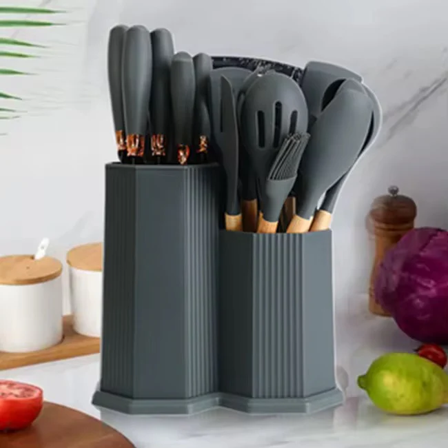 19pcs Cutlery Set with Silicone Spoon Set | Complete Kitchen Utensil Set in Kenya - Image 3