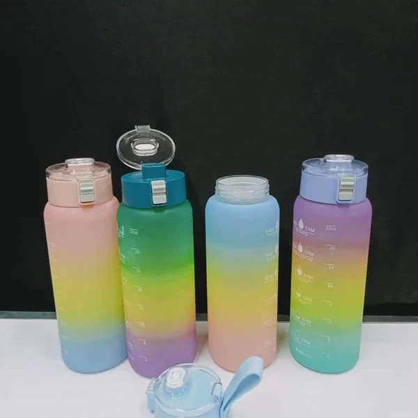 1Litre Motivational water bottle without a straw - Image 5