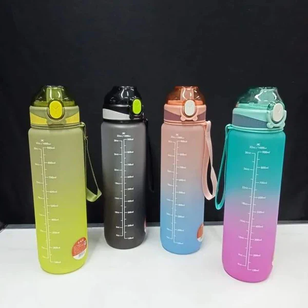1Litre Motivational water bottle without a straw - Image 7