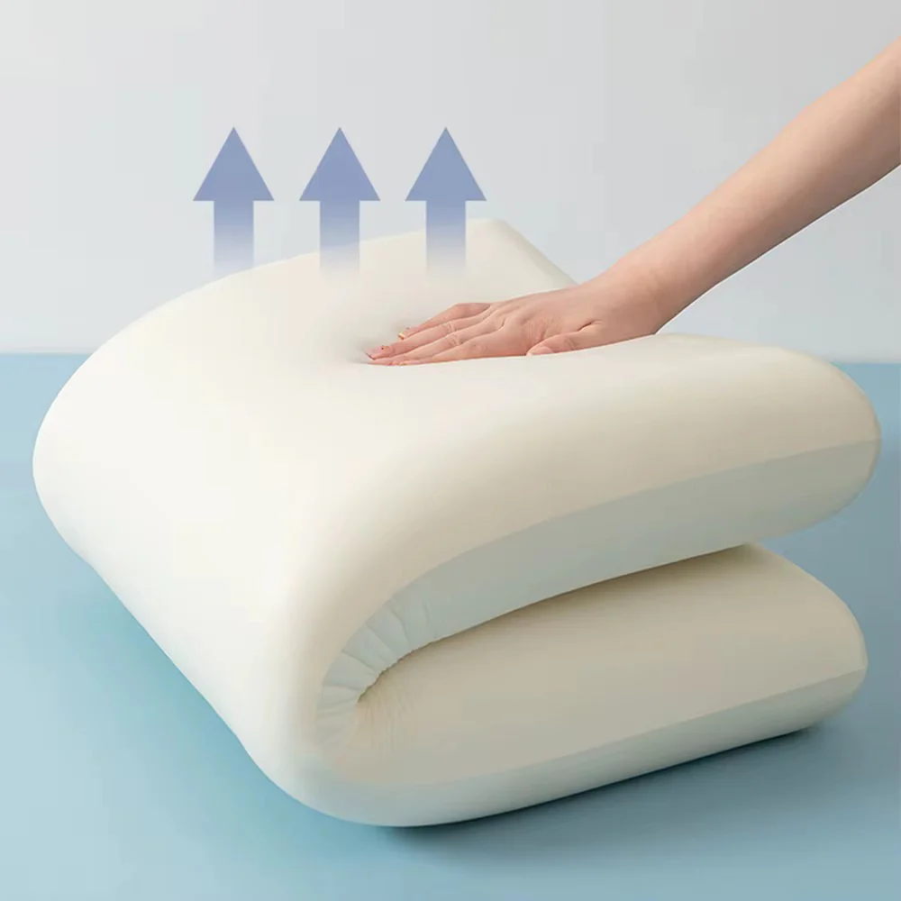1pcs Memory Foam Pillows, Cervical Neck Pillow for Neck Pain Relief, Soft and Cooling for Back Side Sleeper Pillow with Two-Sided Reversible, Fits The Face Perfectly, Home Bed Pillows - Image 2