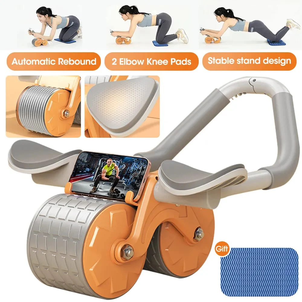 2 elbow pad automatic rebound healthy abdominal wheel - Image 13