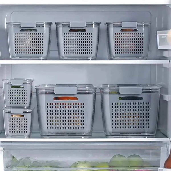 3 in 1 Acrylic fridge organizer - Image 2