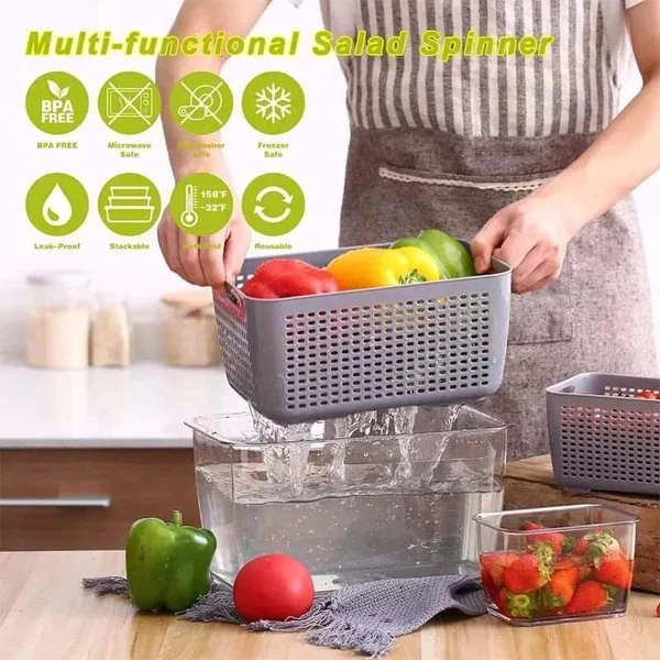 3 in 1 Acrylic fridge organizer - Image 3