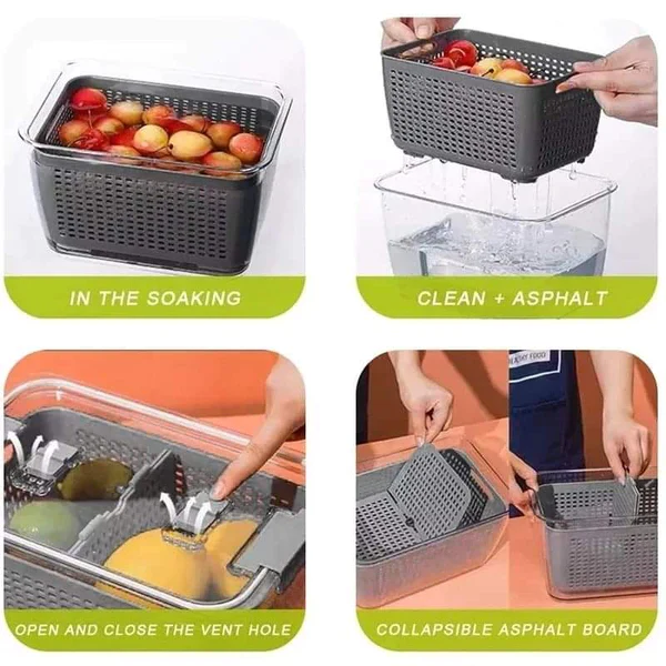 3 in 1 Acrylic fridge organizer - Image 5