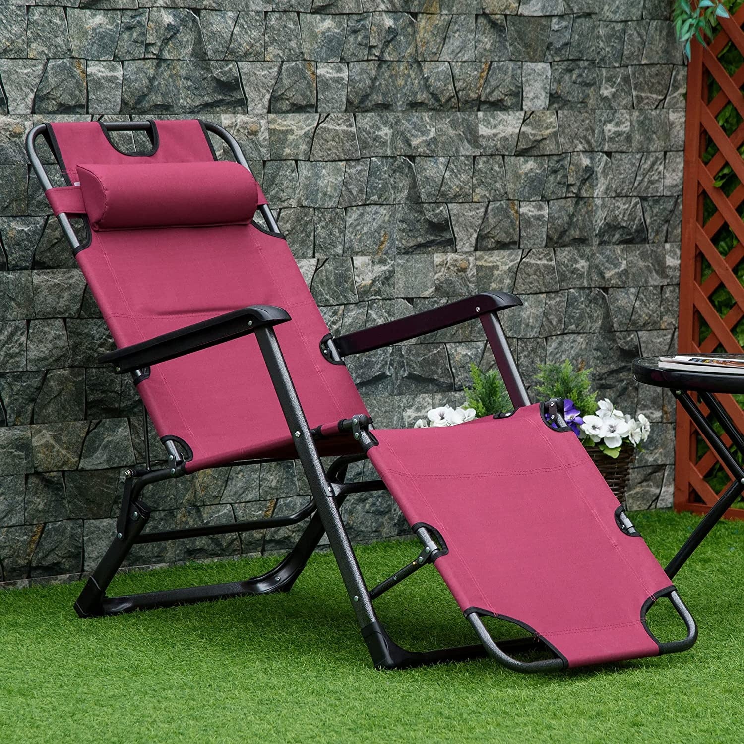 2-in-1 Beach Lounge Chair / Foldable Camping & Outdoor Relaxing Chair Kenya - Image 7