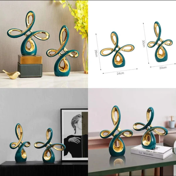 2 in 1 Ceramic Sculpture Nordic Decor - Image 2