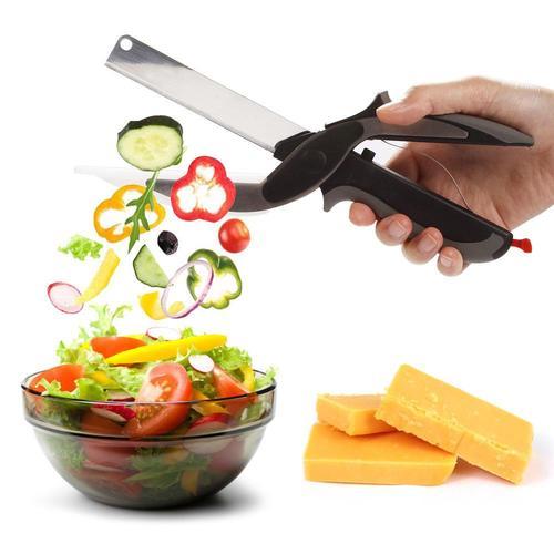 2 in 1 Cutting Board Shaped Kitchen Scissors - Image 3