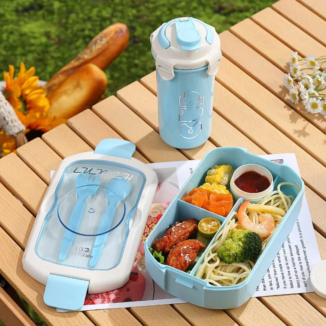 2 in 1 LUNCH BOX WITH BOTTLE - Image 5