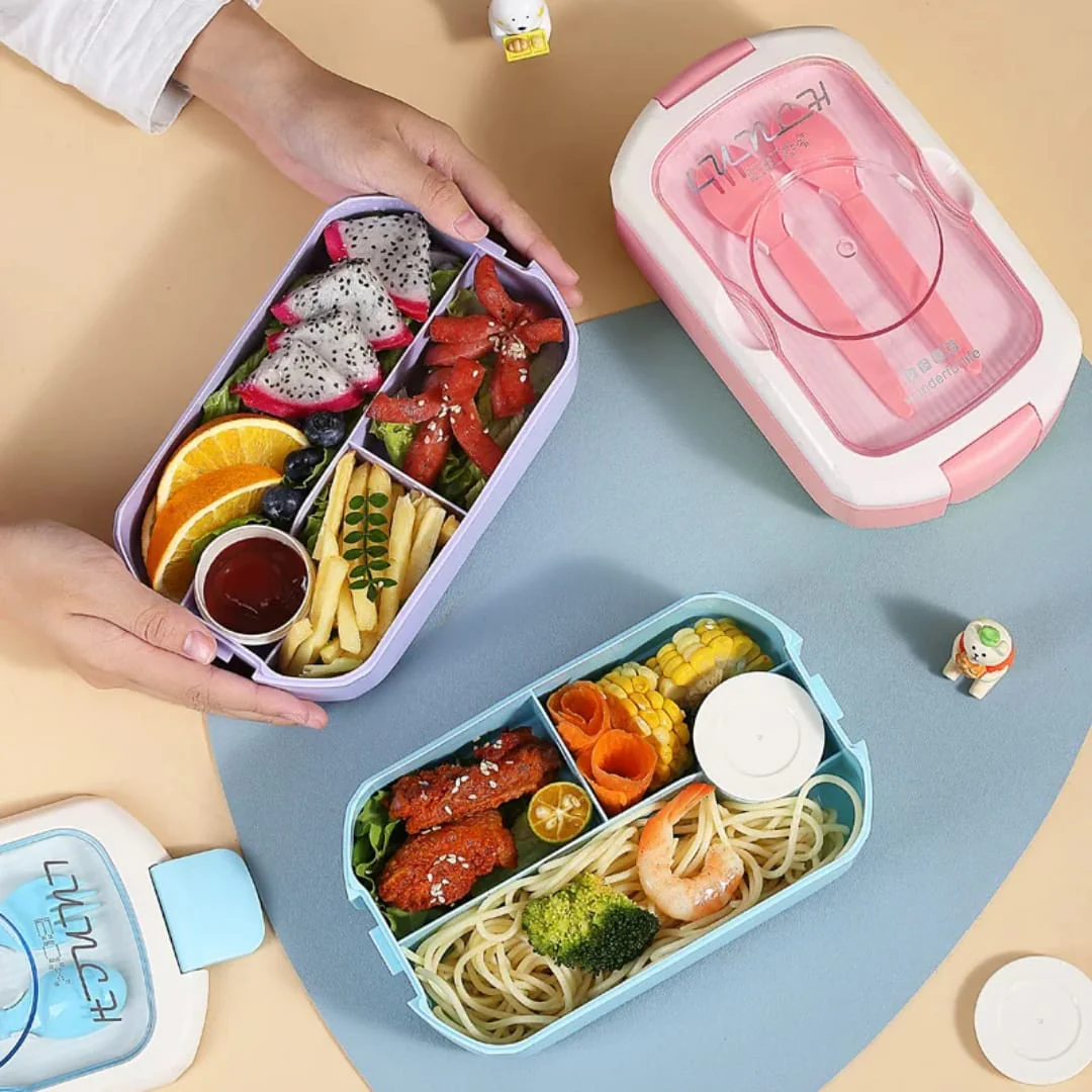 2 in 1 LUNCH BOX WITH BOTTLE - Image 6