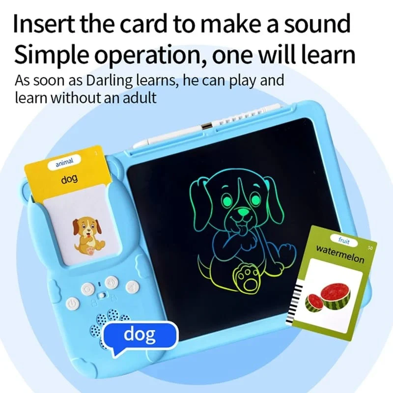 2 in 1  talking flashcards with an LCD writing pad. - Image 3