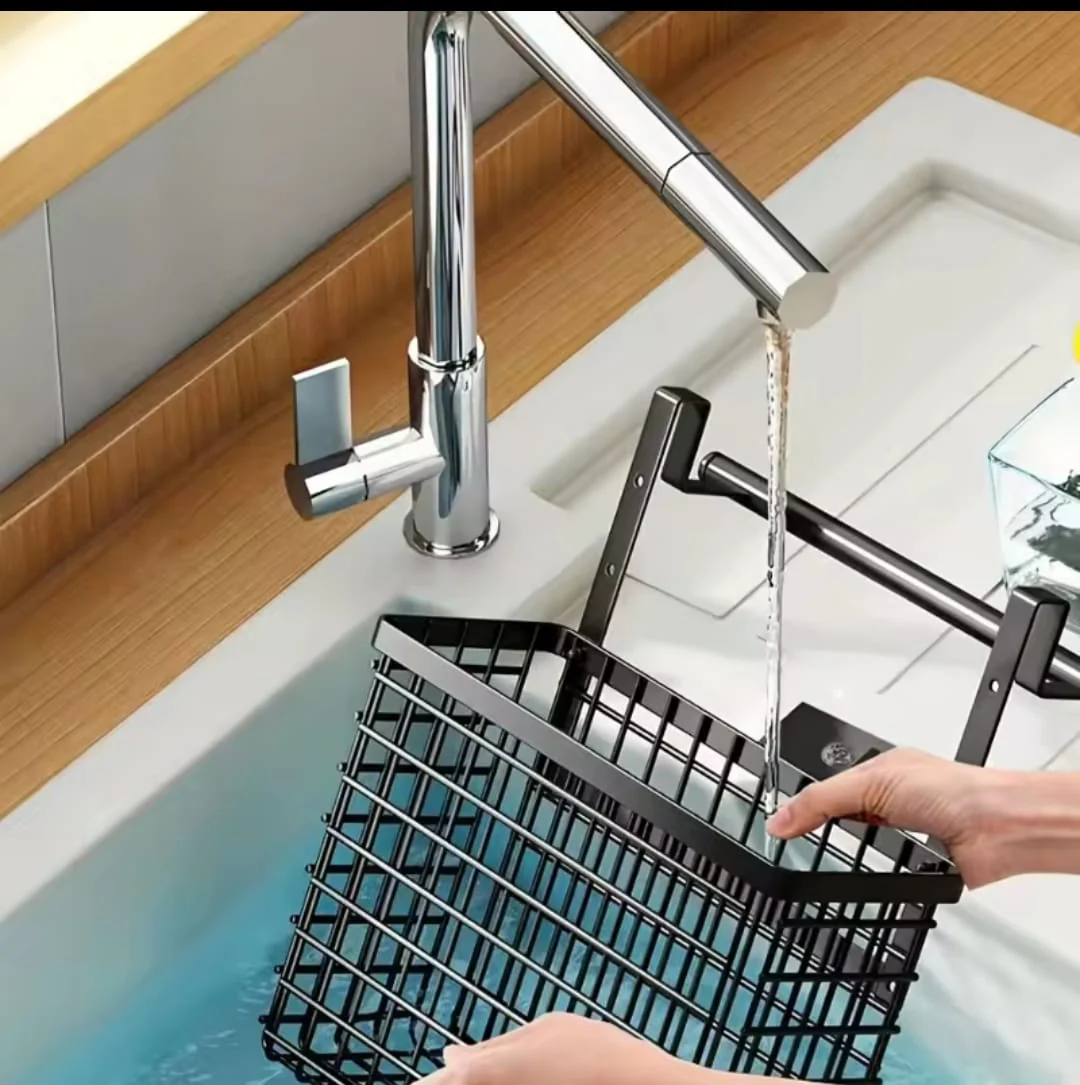 2 pc Over the Cabinet door Organizer with towel rack - Image 3