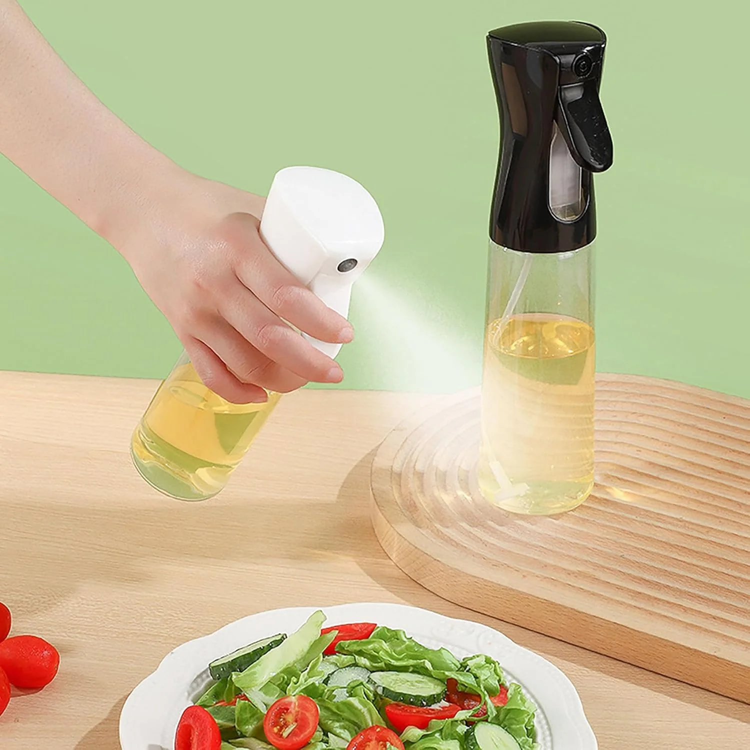 200ml Oil & Water Spray Bottle, Hair Spray Bottle & Misting Bottle, Kitchen Oil Sprayer, Plant Mister & Hair Mist Bottle for Cooking, Hair Care & Cleaning - Image 4