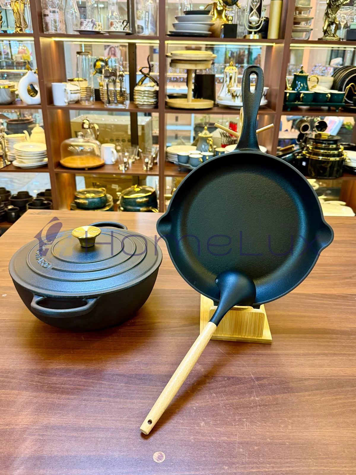 3 Pcs Enamel Cast Iron Cookware Set Heavy-Duty Dutch Oven with Lid | Non-Reactive, Even Heat Distribution Pot for Stewing, Frying & Baking - Image 4