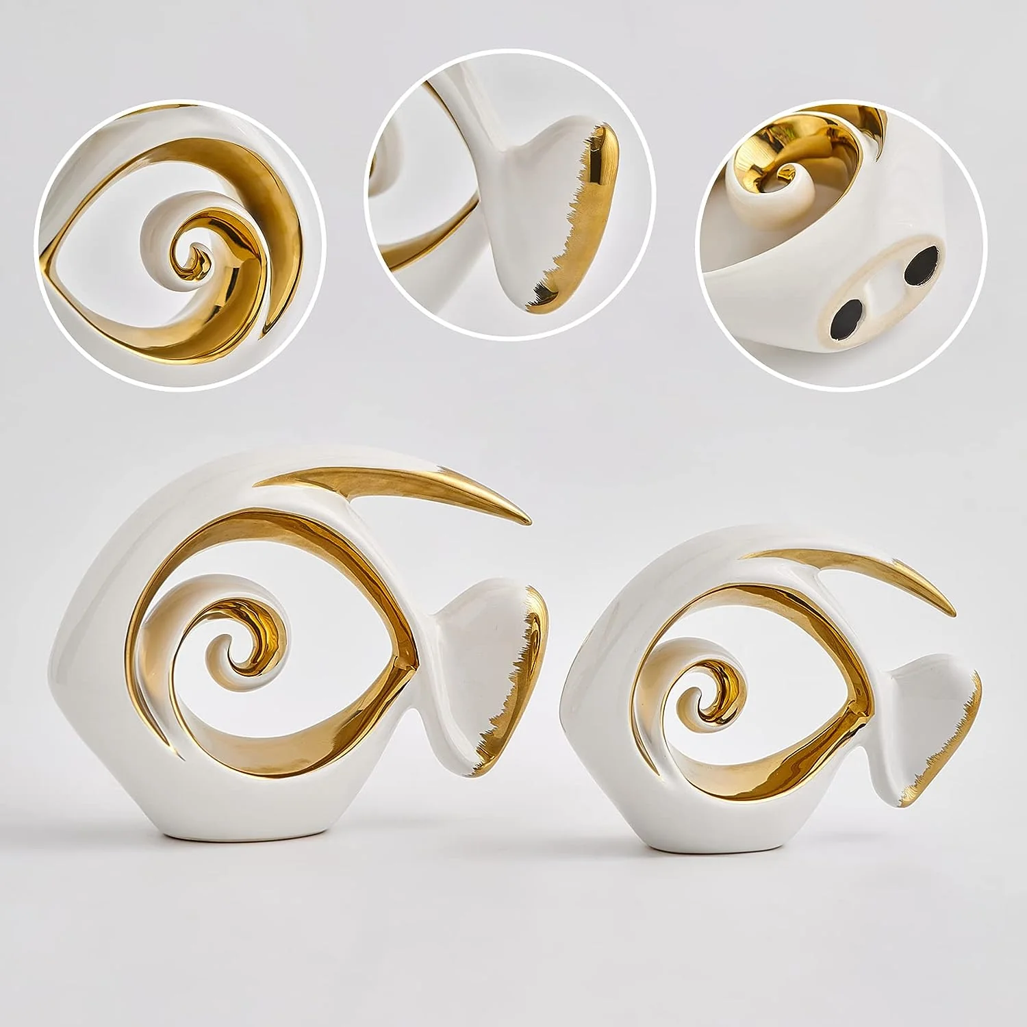 2 Pcs Fish Sculpture - Image 2