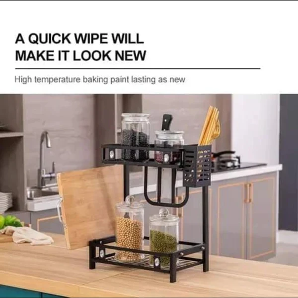 3 Tier Multi Functional Spice Storage Rack - Image 3