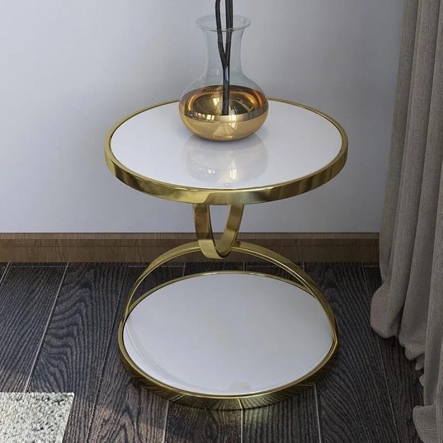 2 tier Tempered Glass Side Table - Image 2